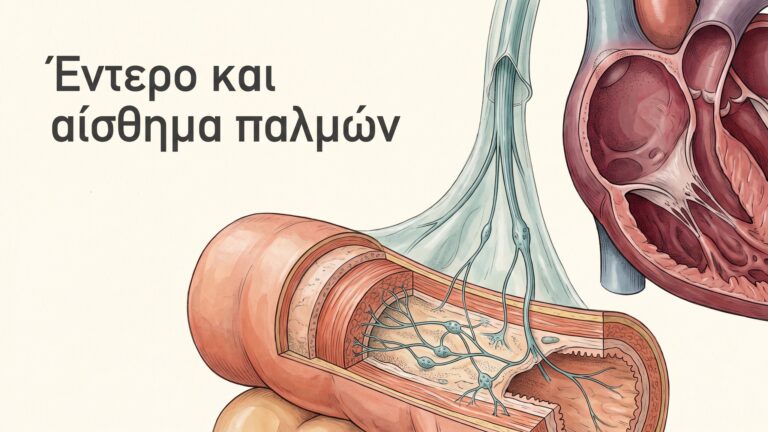 Έντερο και αίσθημα παλμών με εντερικό πλέγμα, πνευμονογαστρικό νεύρο και φλεβόκομβο
