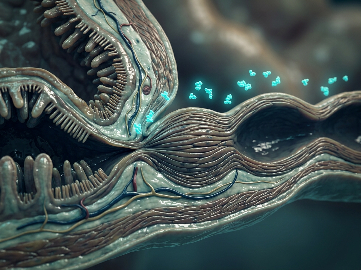 Peristaltic cleaning wave sweeping the small intestine between meals