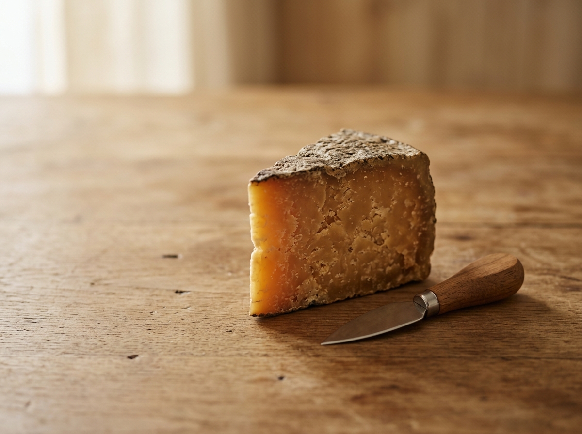 Wedge of aged cheese, a common dietary source of bacterially produced histamine