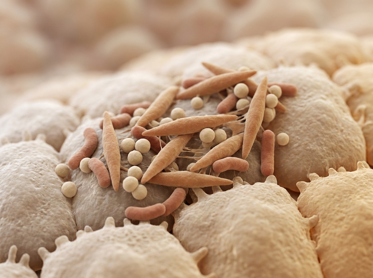 Fusobacterium nucleatum in an intestinal microbial biofilm