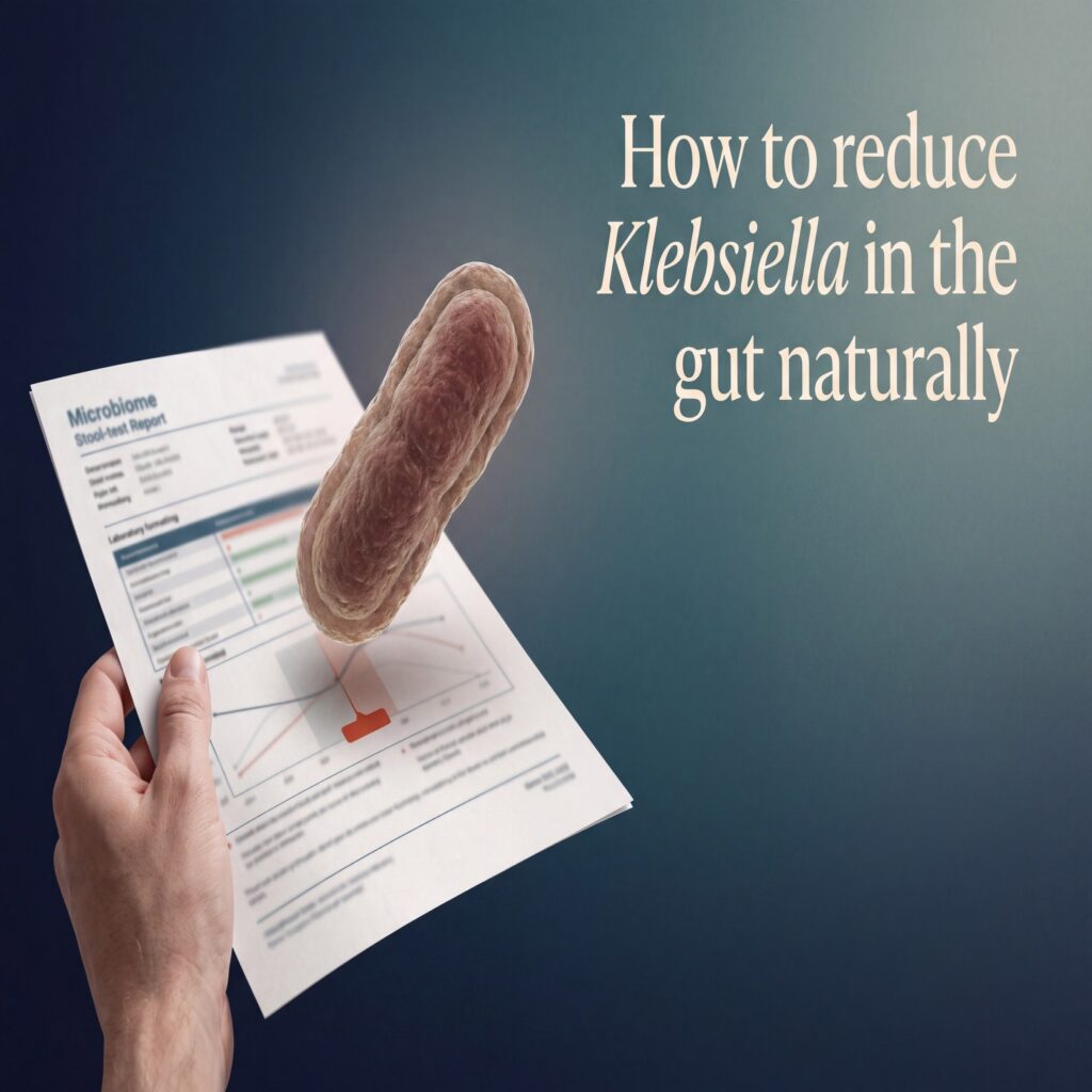 How to reduce Klebsiella in the gut naturally after a high microbiome stool test result