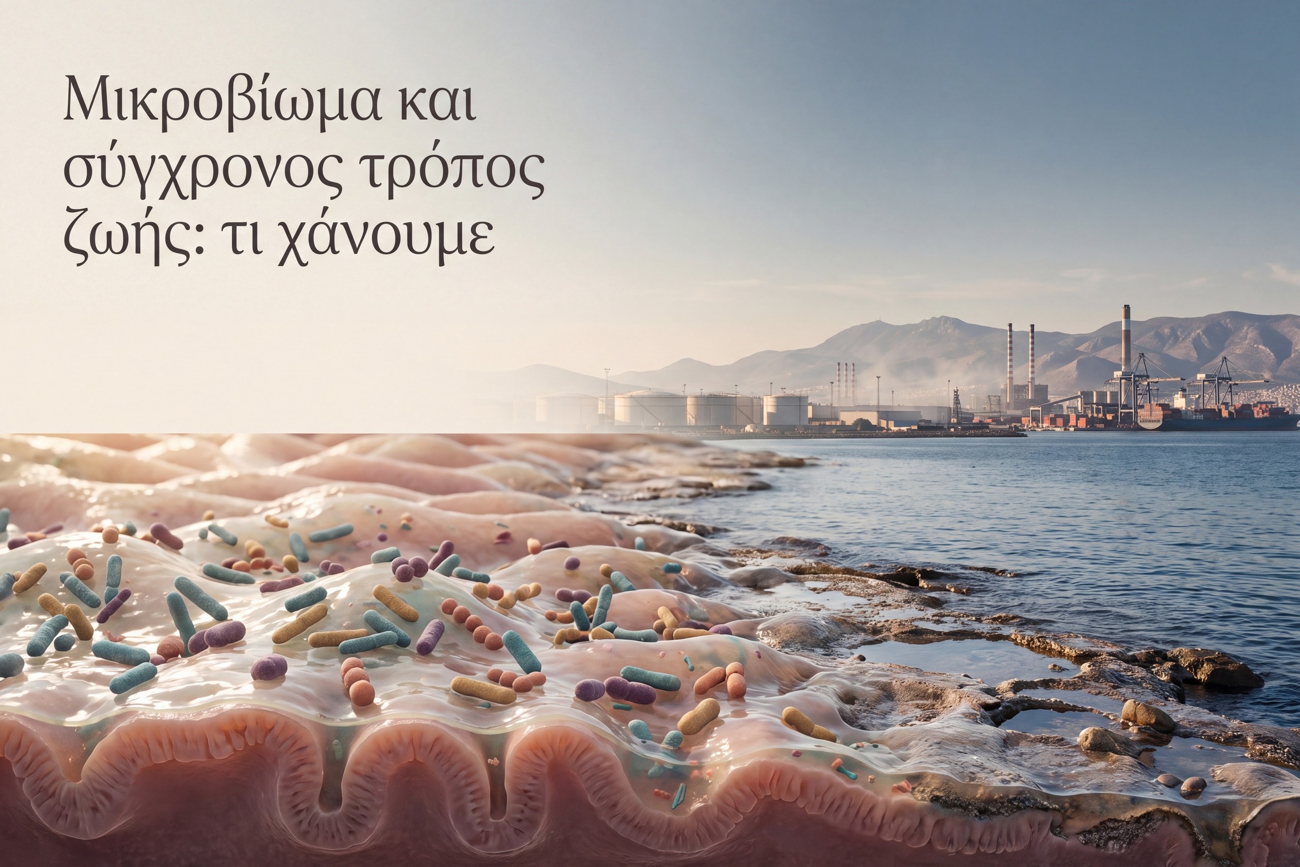Μικροβίωμα και σύγχρονος τρόπος ζωής σε ελληνική βιομηχανική ακτογραμμή