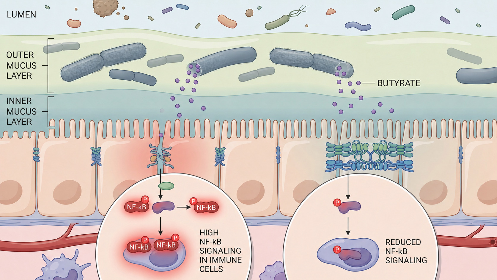 Faecalibacterium prausnitzii supporting gut barrier integrity through butyrate and tight junctions